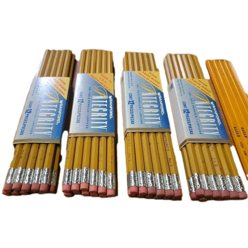 VTG Pencil Lot Of 99 Number #2 Unused Unsharpened Eagle Sanford Empire Papermate